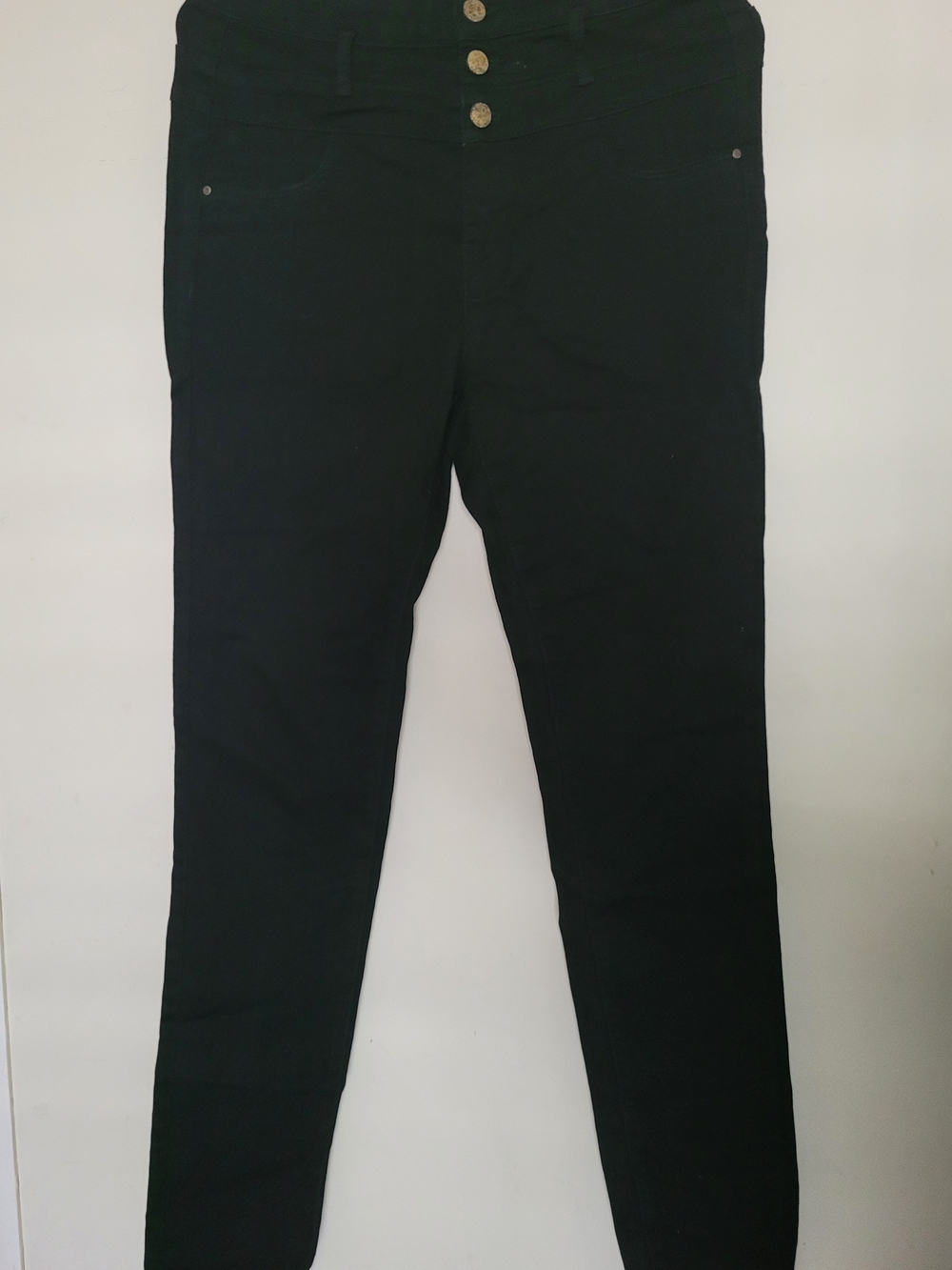 refuge Black Hi-Waist Super Skinny Pants
